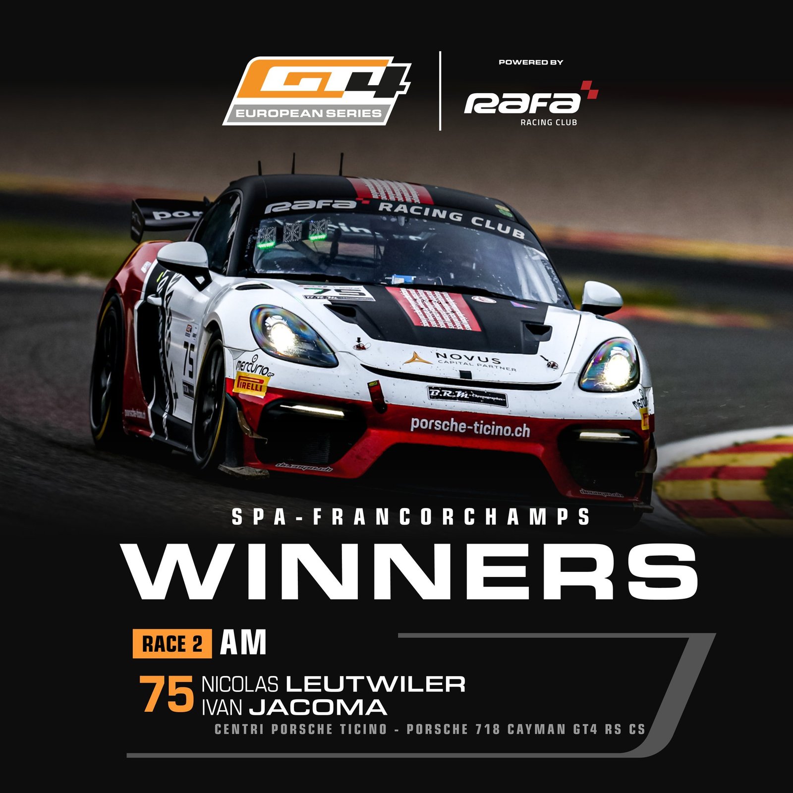 A110 GT4 C2 vainqueur am