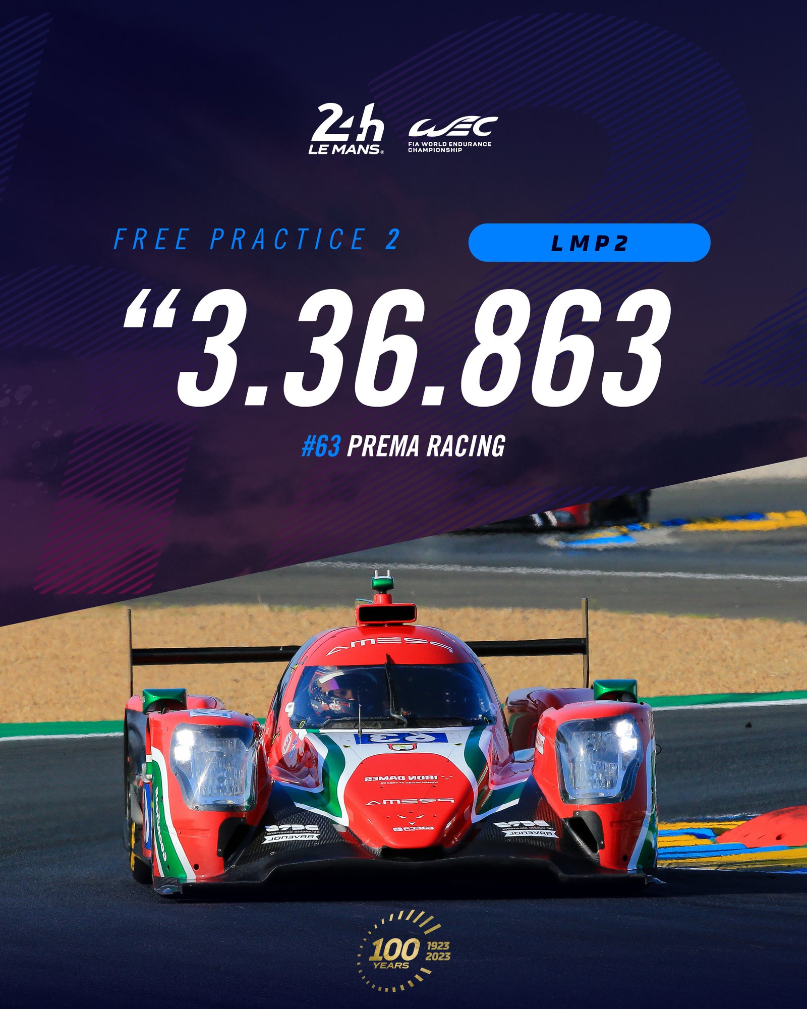 Alpine A470 Le Mans 2023 pole EL2