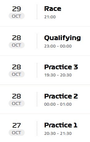 horaires